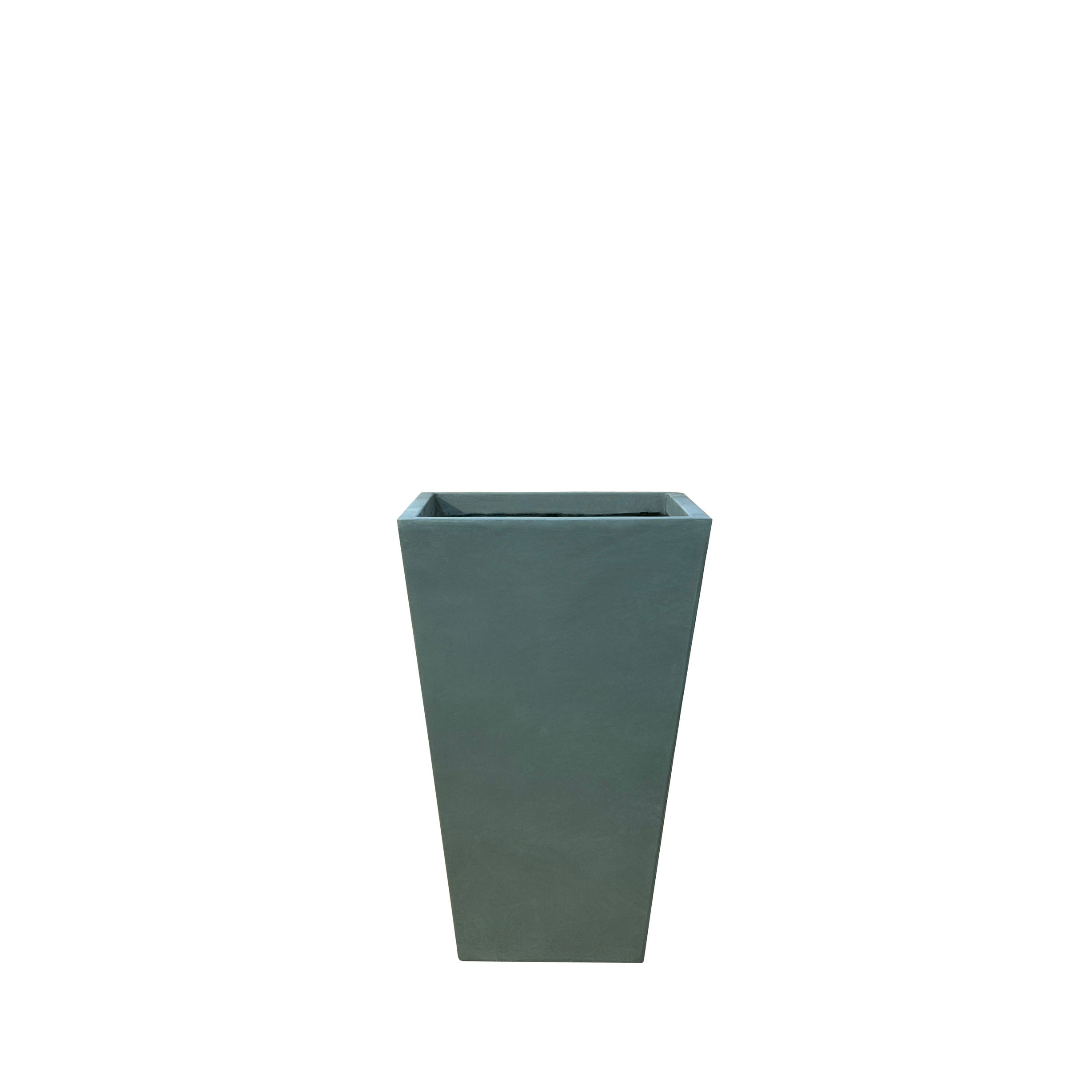 Donica betonowa Provencelia AERIS Ciemnozielony, 40x40 x H62 cm, mrozoodporna, nowoczesna, architektoniczna