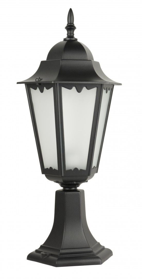 Lampa ogrodowa stojąca Retro czarna 1xE27x60W IP43 wym: 52 x 23 x 23 cm aluminium SU-MA