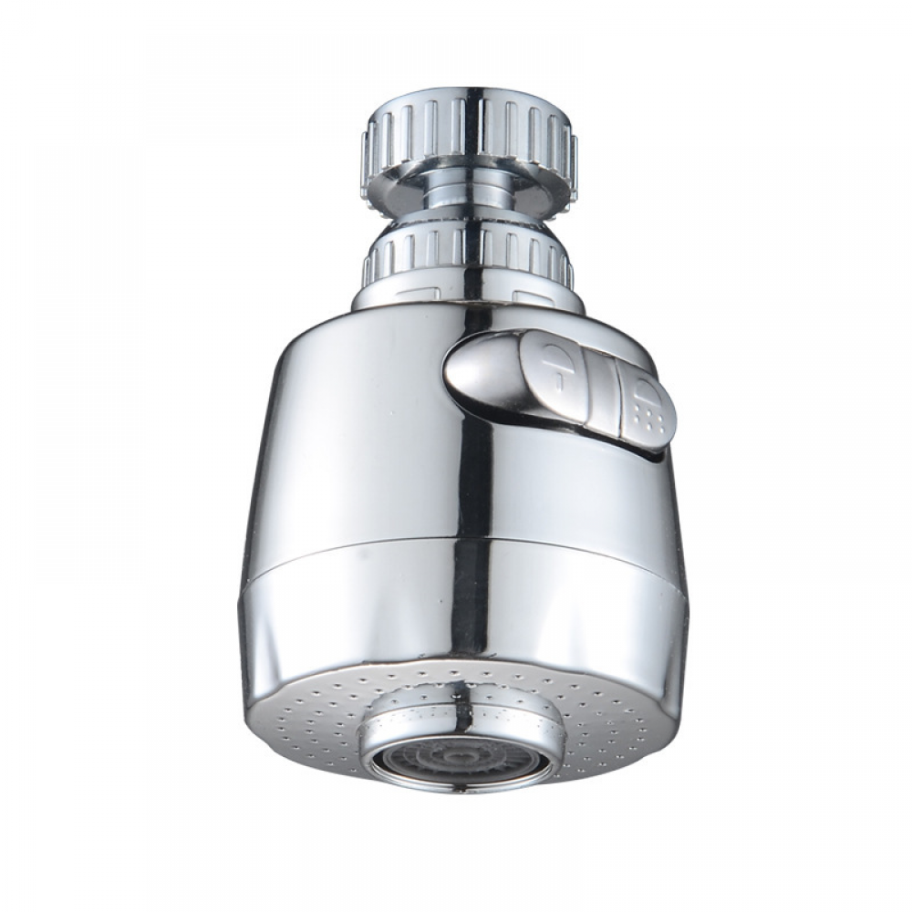 Adapter do mieszacza kuchennego z ruchomym wylewką 360°, srebrny