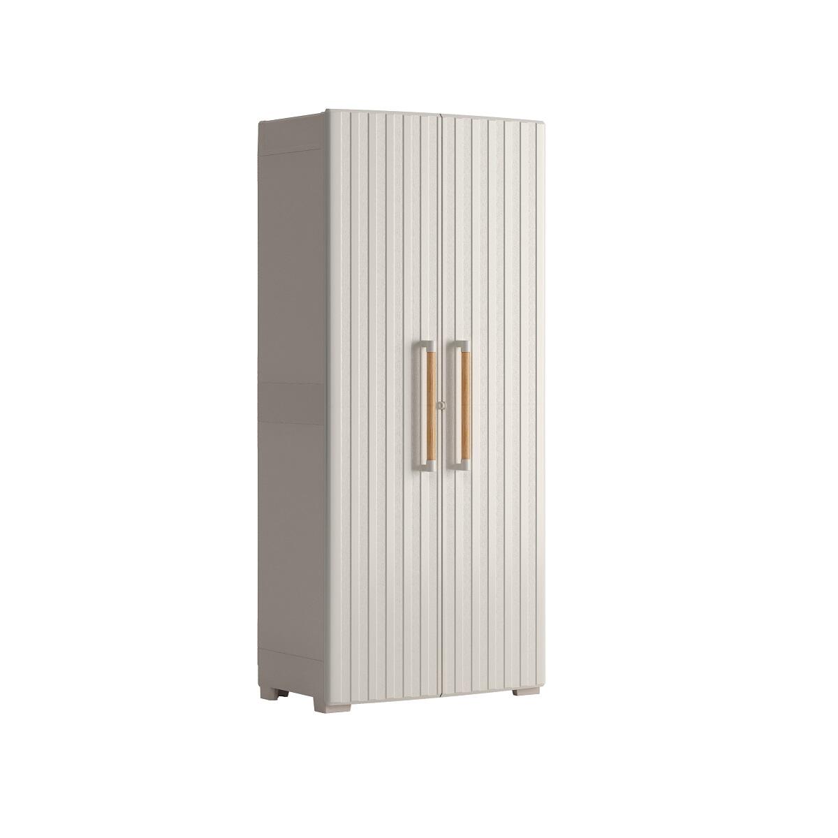 Wysoka szafa półkowa Groove Escobero 180x80x45 cm do użytku wewnątrz / na zewnątrz be