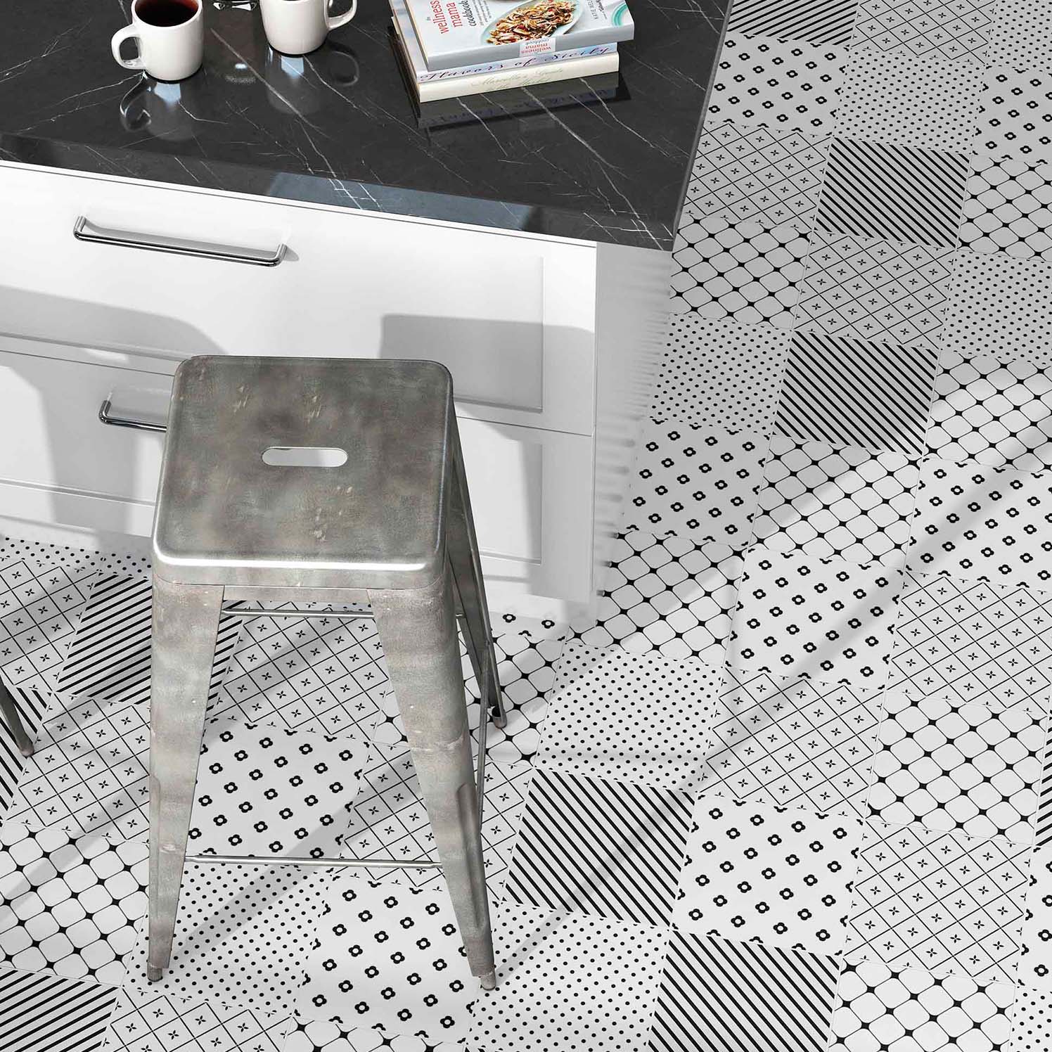 Płytka porcelanowa premium o efekcie hydraulicznych wzorów Havana Patchwork 20x20 cm