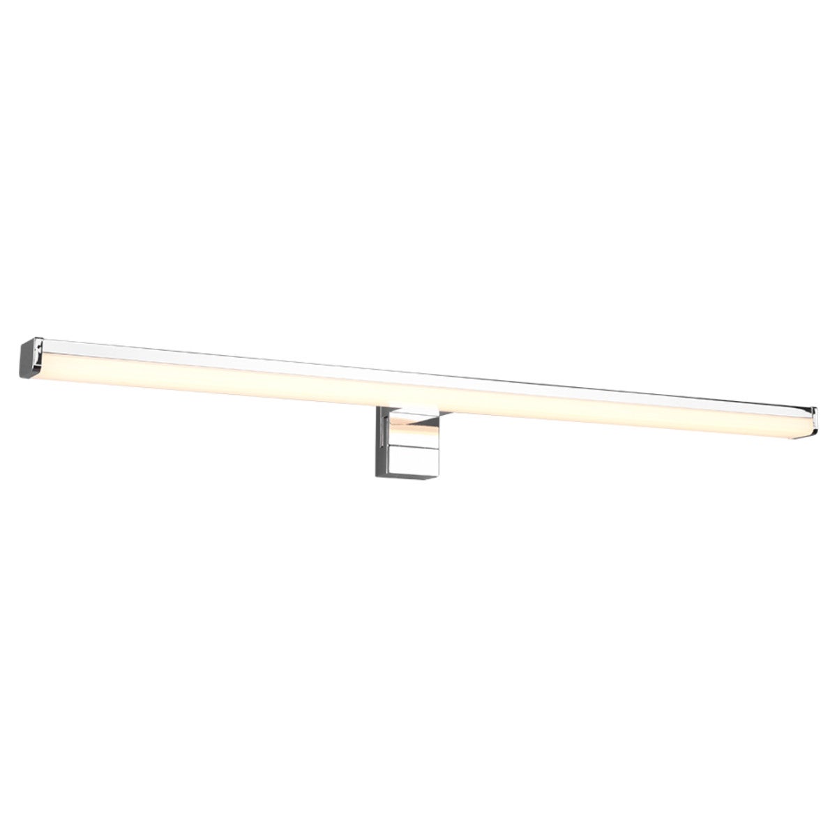 Kinkiet ścienny Lino chromowany biały LED 11W 3000K 1200lm do łazienki wym: 6 x 60 x 60 cm tworzywo sztuczne IP44 Trio