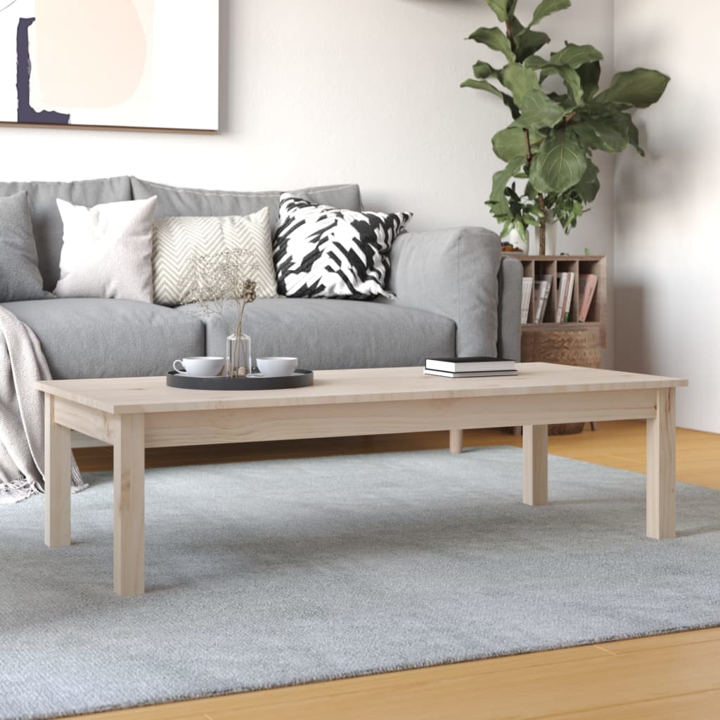 Stolik kawowy, 110x50x30 cm, lite drewno sosnowe