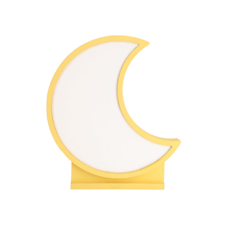 Lampa stołowa LED księżyc Moon żółta 12W biała ciepła 450lm akryl wym:29,5x26x5cm IP20 Candellux
