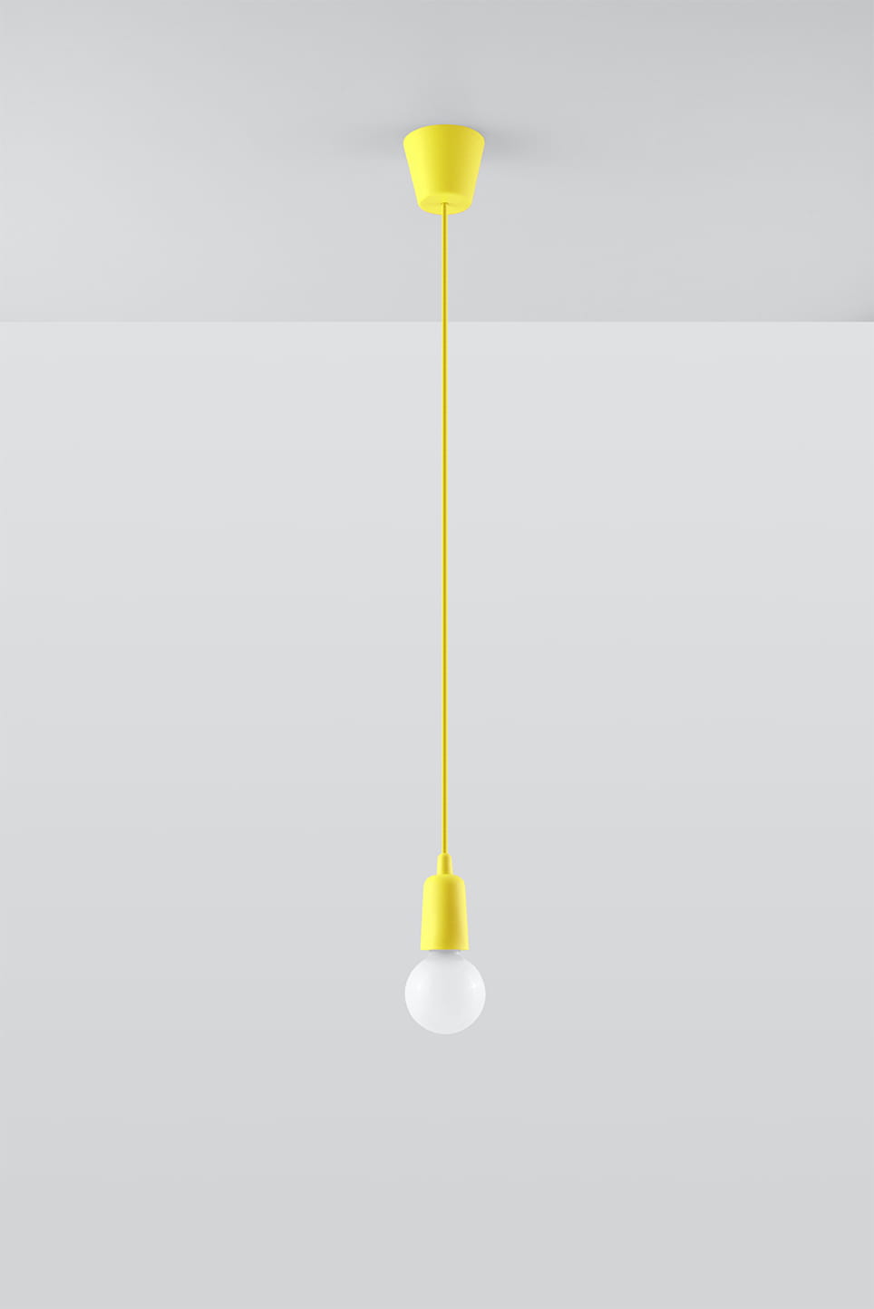 Suspension PVC Jaune E27 1 Diego