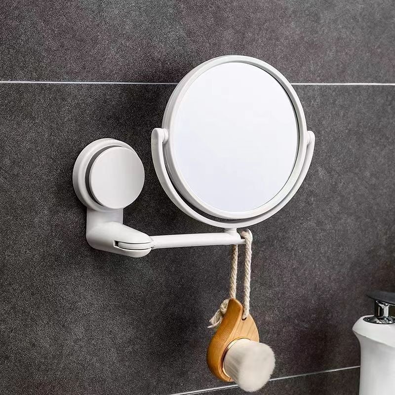 Miroir mural à ventouse pour salle de bain - Lustro powiększające 3x/1x, dwustronne do makijażu - Obrotowe o 360°