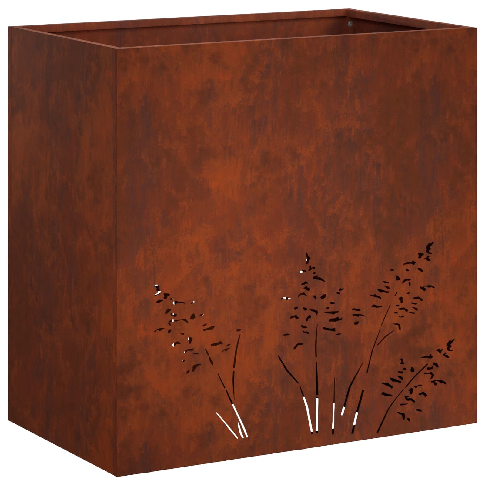 Donica Ogrodowa Corten 50x30x49 cm Rdzawa na Taras na Balkon