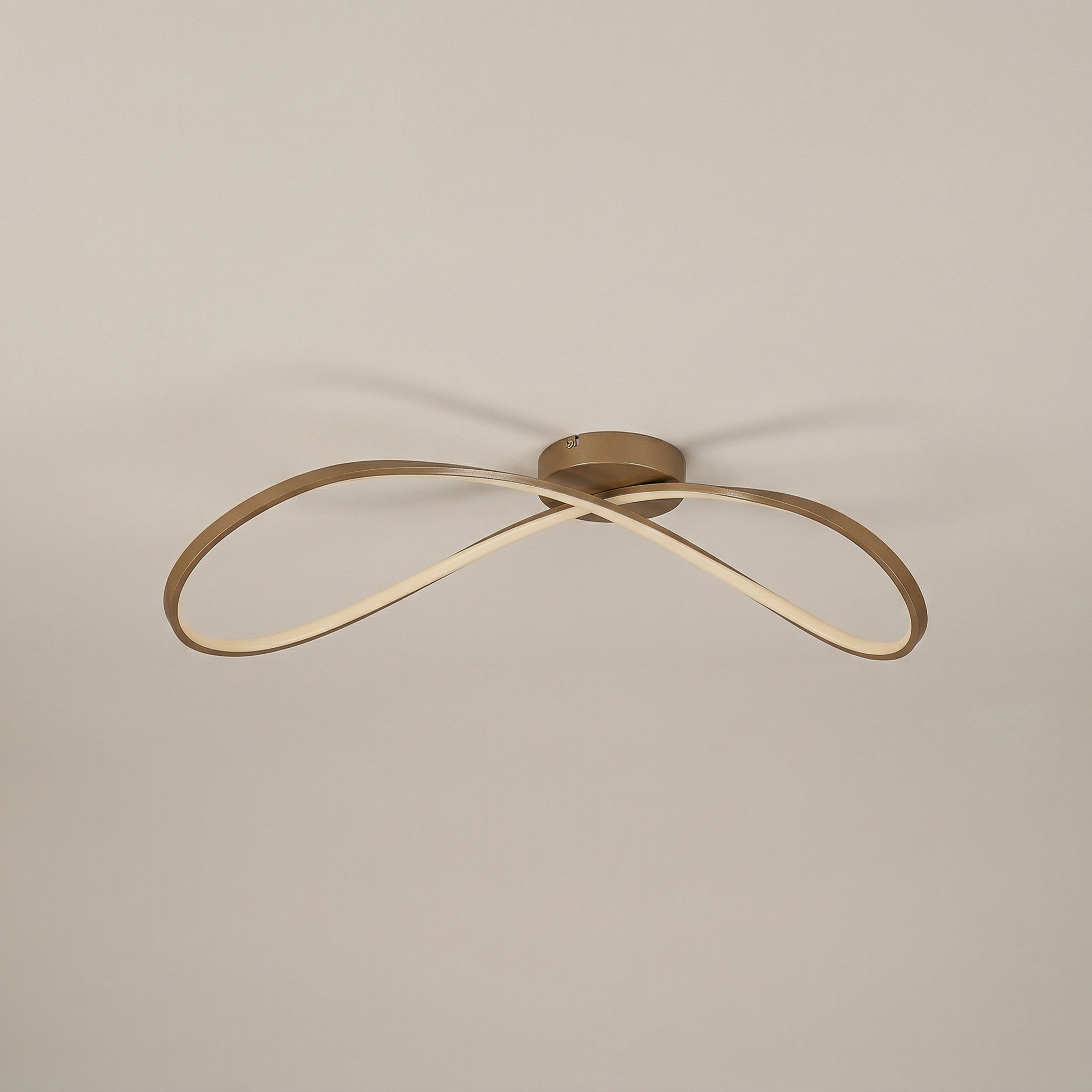 Lampa sufitowa wisząca Castiel złoto-biała LED 30W 3000K 1900lm nowoczesna wym: 27 x 68 x 31,5 cm metal Rabalux