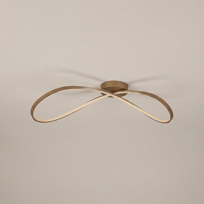 Lampa sufitowa wisząca Castiel złoto-biała LED 30W 3000K 1900lm nowoczesna wym: 27 x 68 x 31,5 cm metal Rabalux