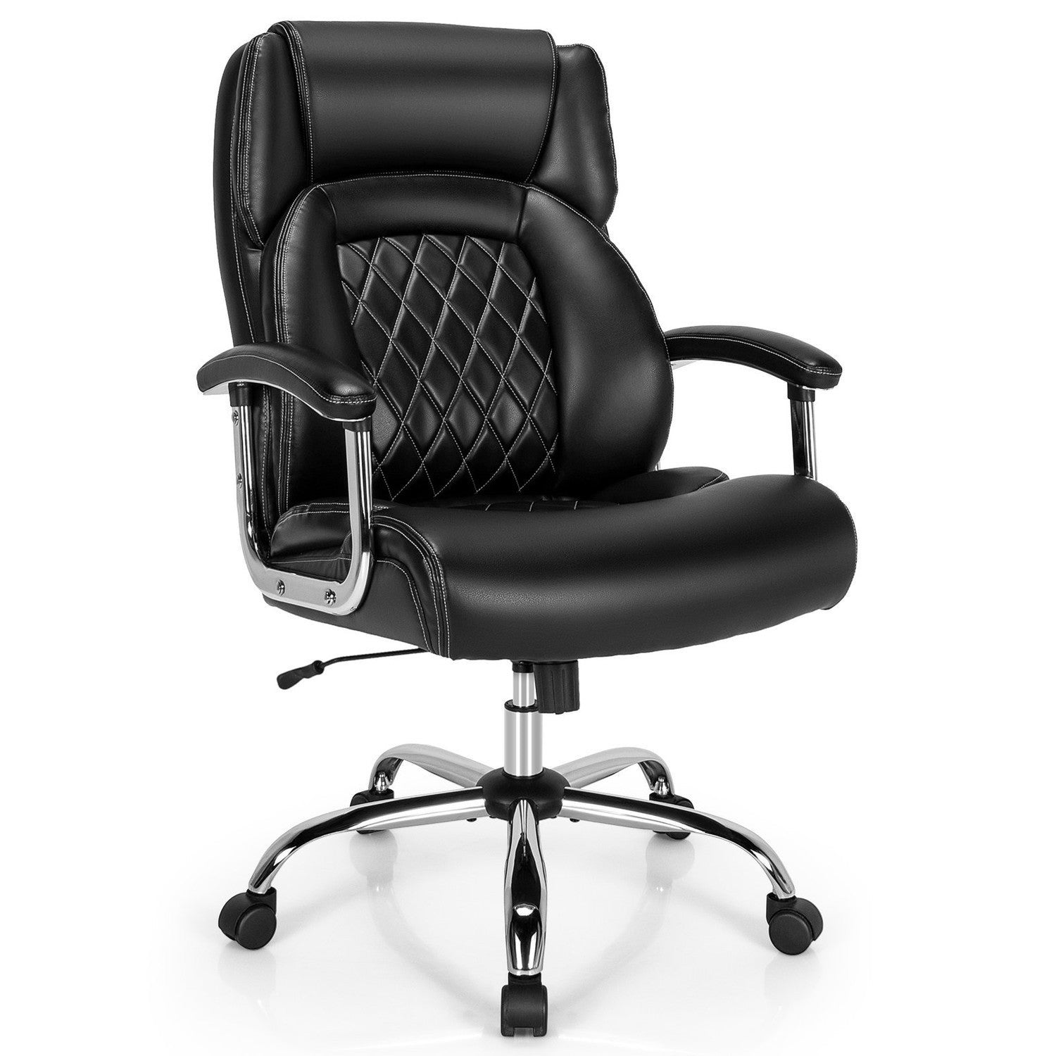 Ergonomiczny fotel biurowy, nośność 225 kg, regulowany kąt nachylenia