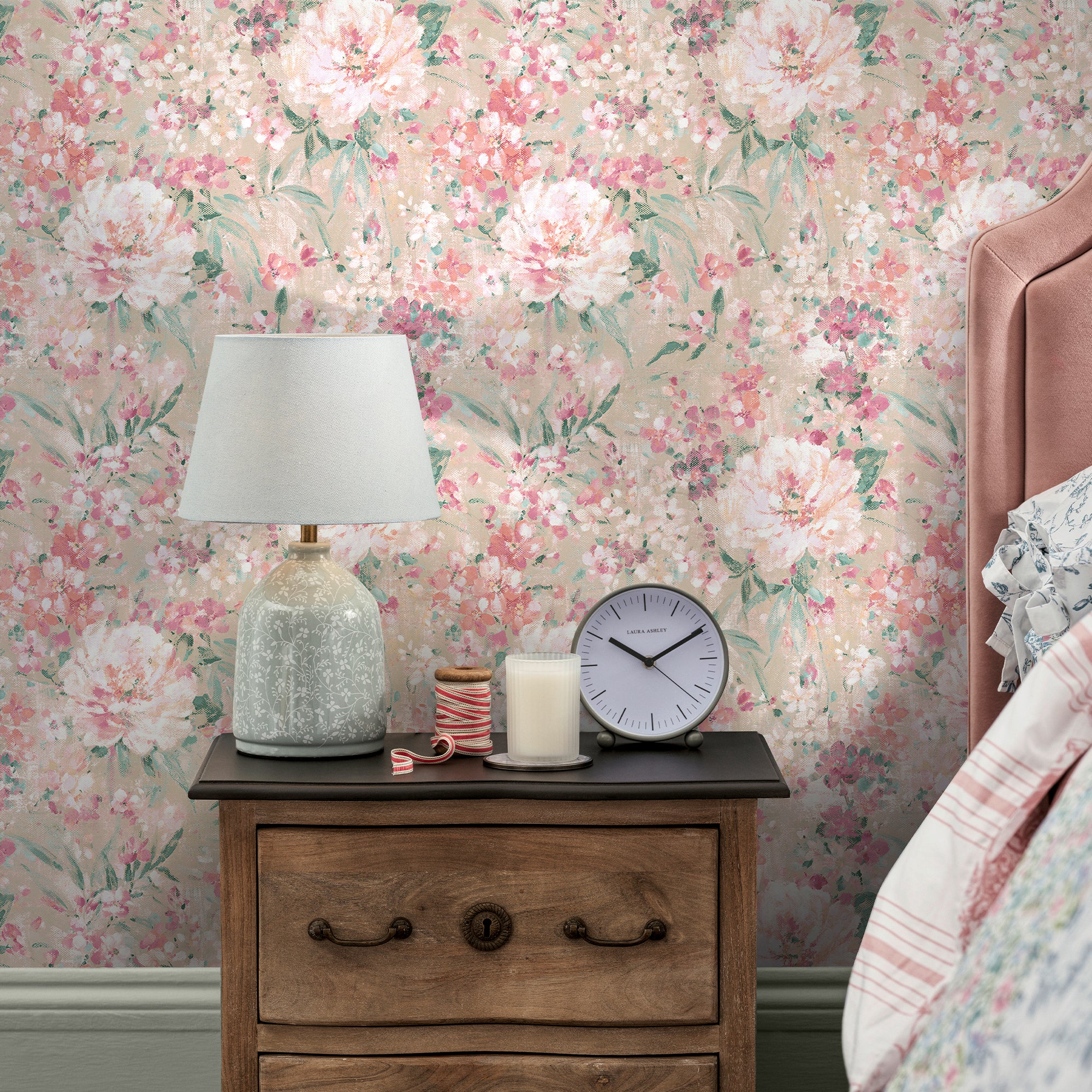 Laura Ashley Tapeta filzelinowa MAYVILLE PLASTER 10 m x 52 cm