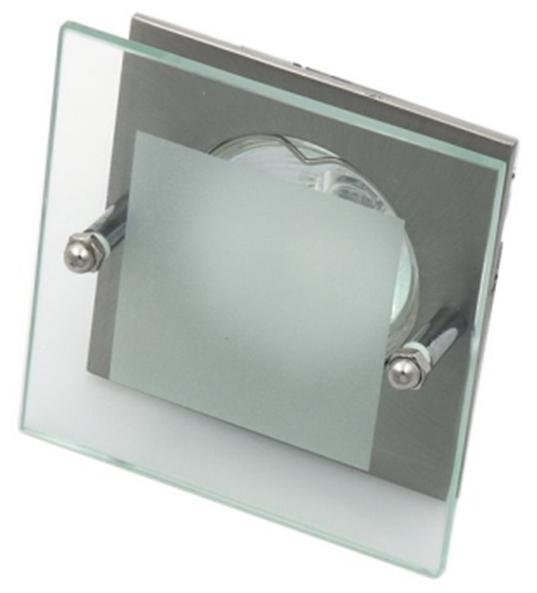 Oprawa wpuszczana sufitowa satynowa kwadratowa szkło 1xMR16 50W SZ-04 Candellux