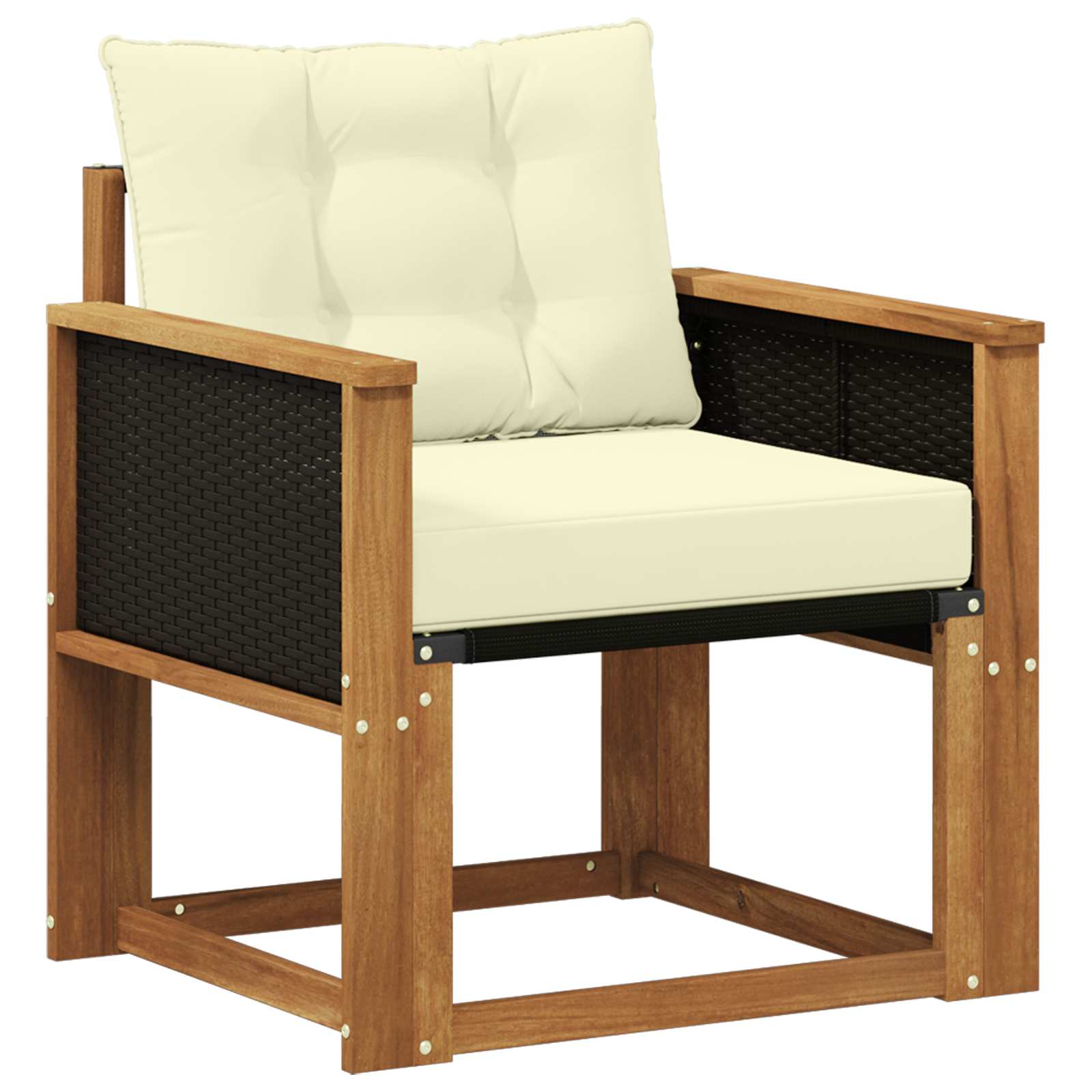 Środkowa sofa ogrodowa Lite Drewno Akacji naturalny