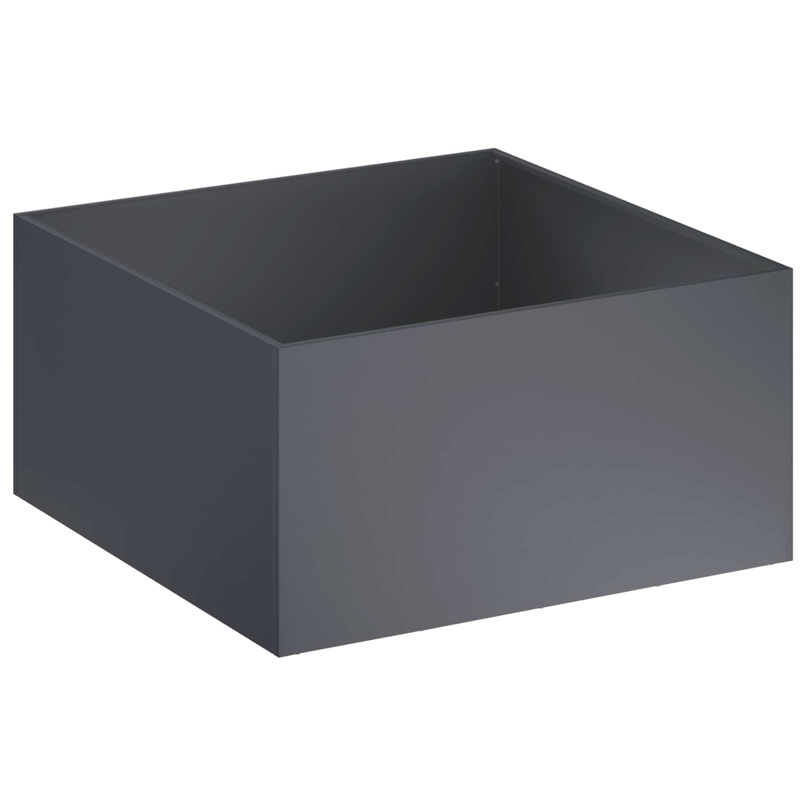 Donica Ogrodowa Stalowa 60x60x40 cm Antracytowa na Taras na Balkon na Zioła
