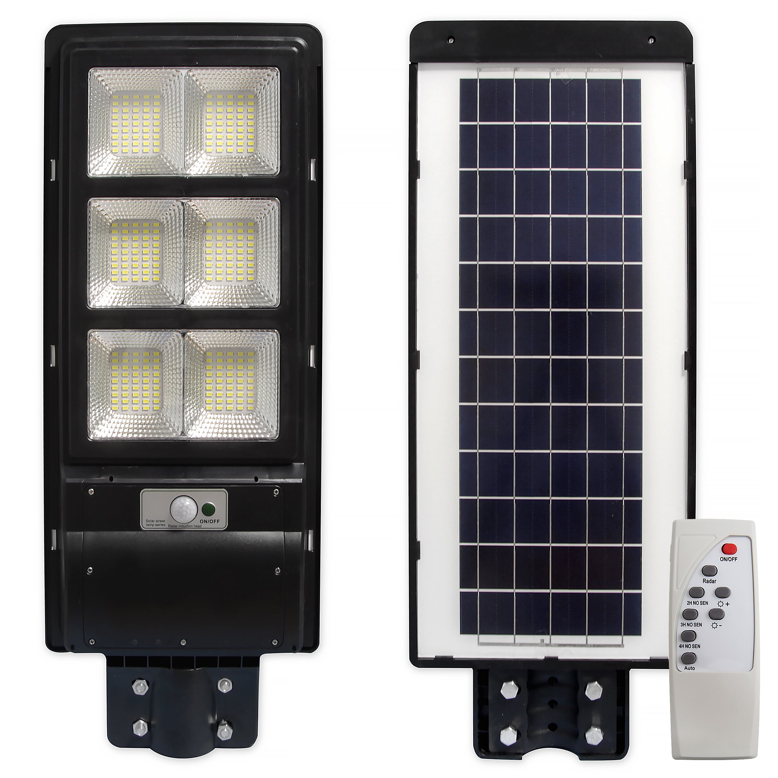 Lampa LED solarna uliczna 270W 63cm IP65 6000K 6000lm czujnik zmierzchu ruchu PIR pilot MasterLED