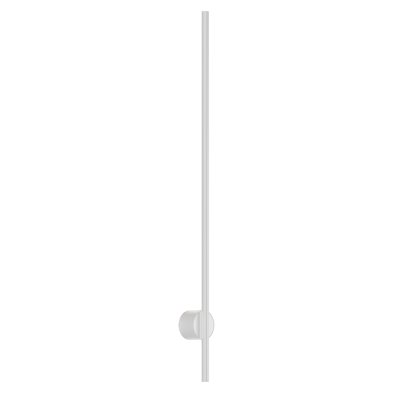 Kinkiet LED Daisho 9W IP20 3000K CRI90 Biały - Rossini Group - Designerska lampa z aluminium z przyciemnianym opalowym dyfuzorem PMMA
