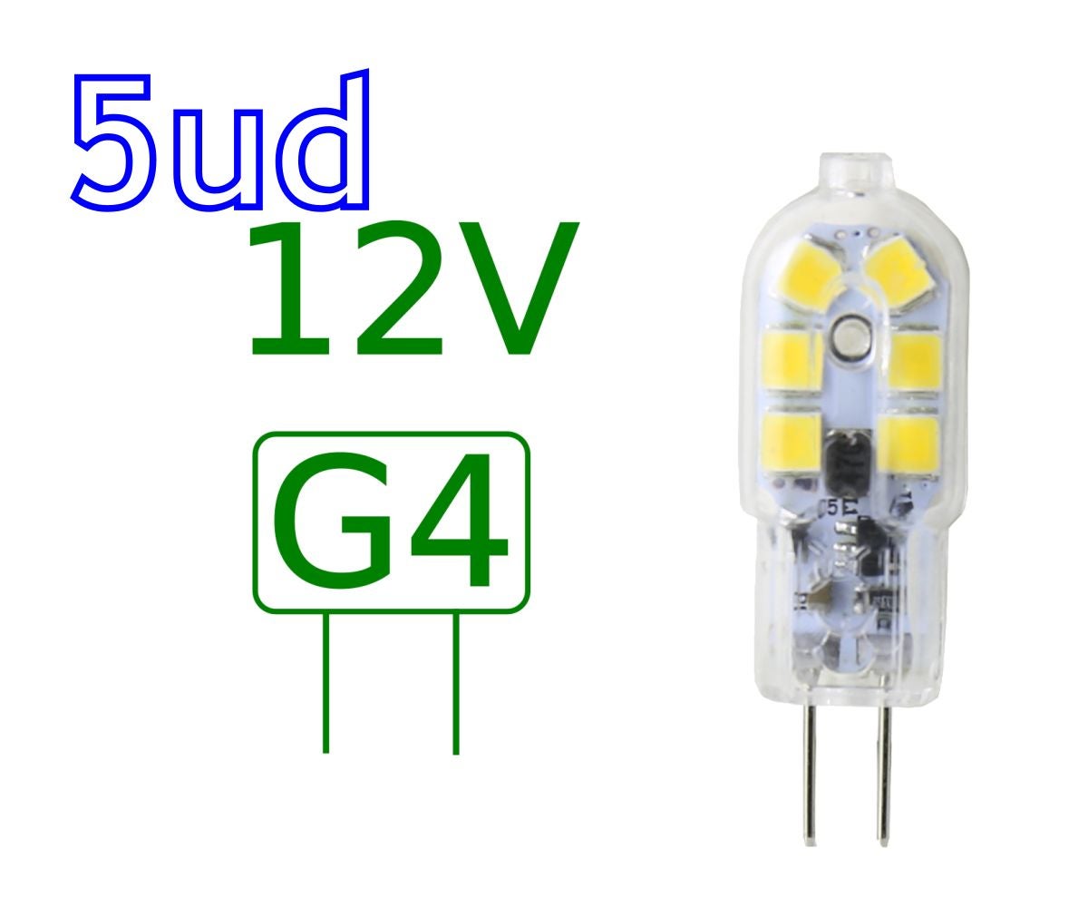Opakowanie x5 żarówek LED G4 2,5W Neutralna biel 4000ºK
