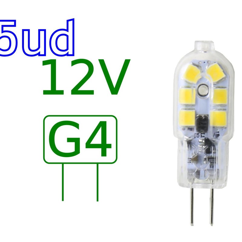 Opakowanie x5 żarówek LED G4 2,5W Neutralna biel 4000ºK