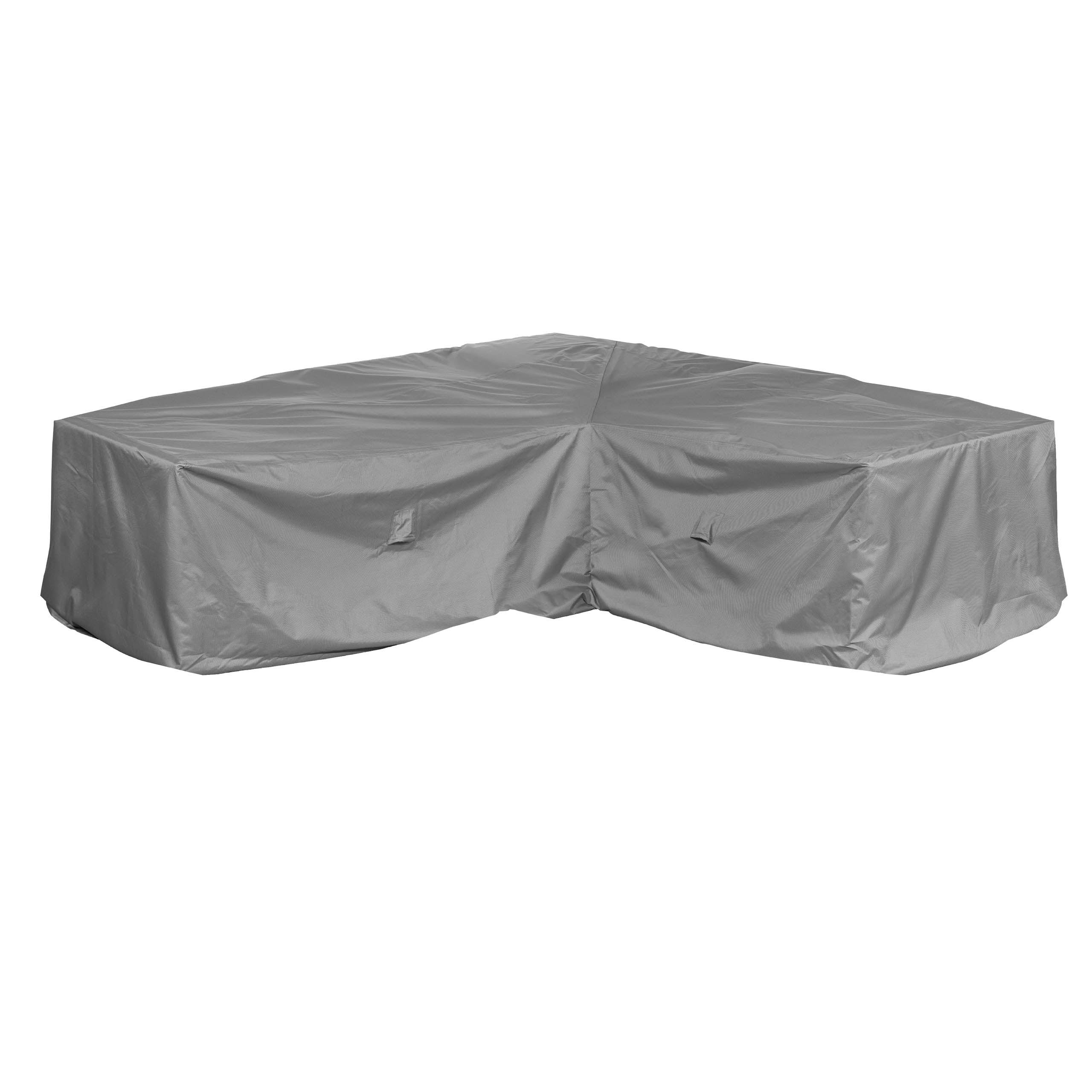 Mehr Garten - Pokrowiec Premium na narożny zestaw wypoczynkowy, podnóżek lewy: 237(W)x175(D)x80(H) cm I Wytrzymały pokrowiec ochronny na meble ogrodow
