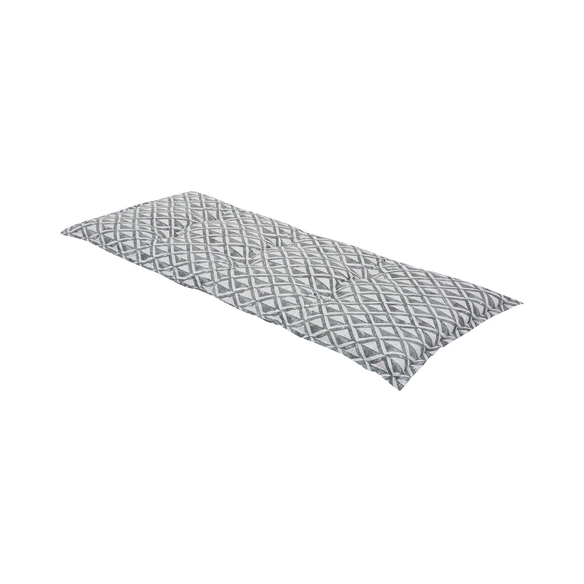 Poduszka na ławkę 120 cm geometryczny jasnoszary PATIO
