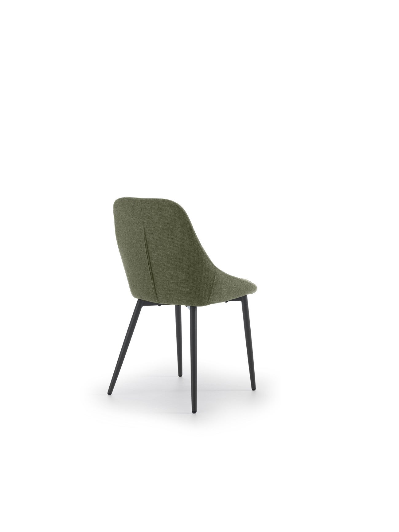 Krzesło Kira z antracytową metalową ramą i zielonym siedziskiem z tkaniny Easy-Clean – nowoczesny i ergonomiczny design