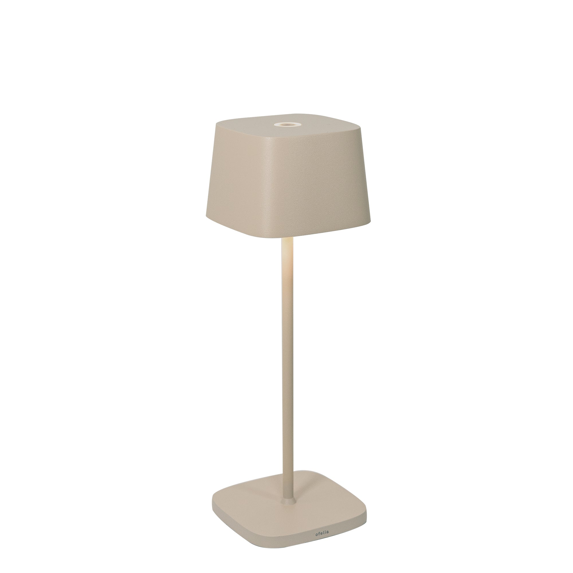 Lampa stołowa LED Zafferano Ofelia Pro Sand, akumulatorowa i ściemnialna - 2200-2700-3000 K - maksymalna moc 9 godz
