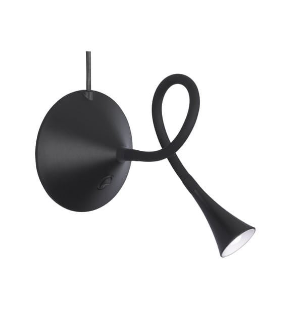 Lampe de Bureau Led Viper Noire H31 cm Trio Lighting