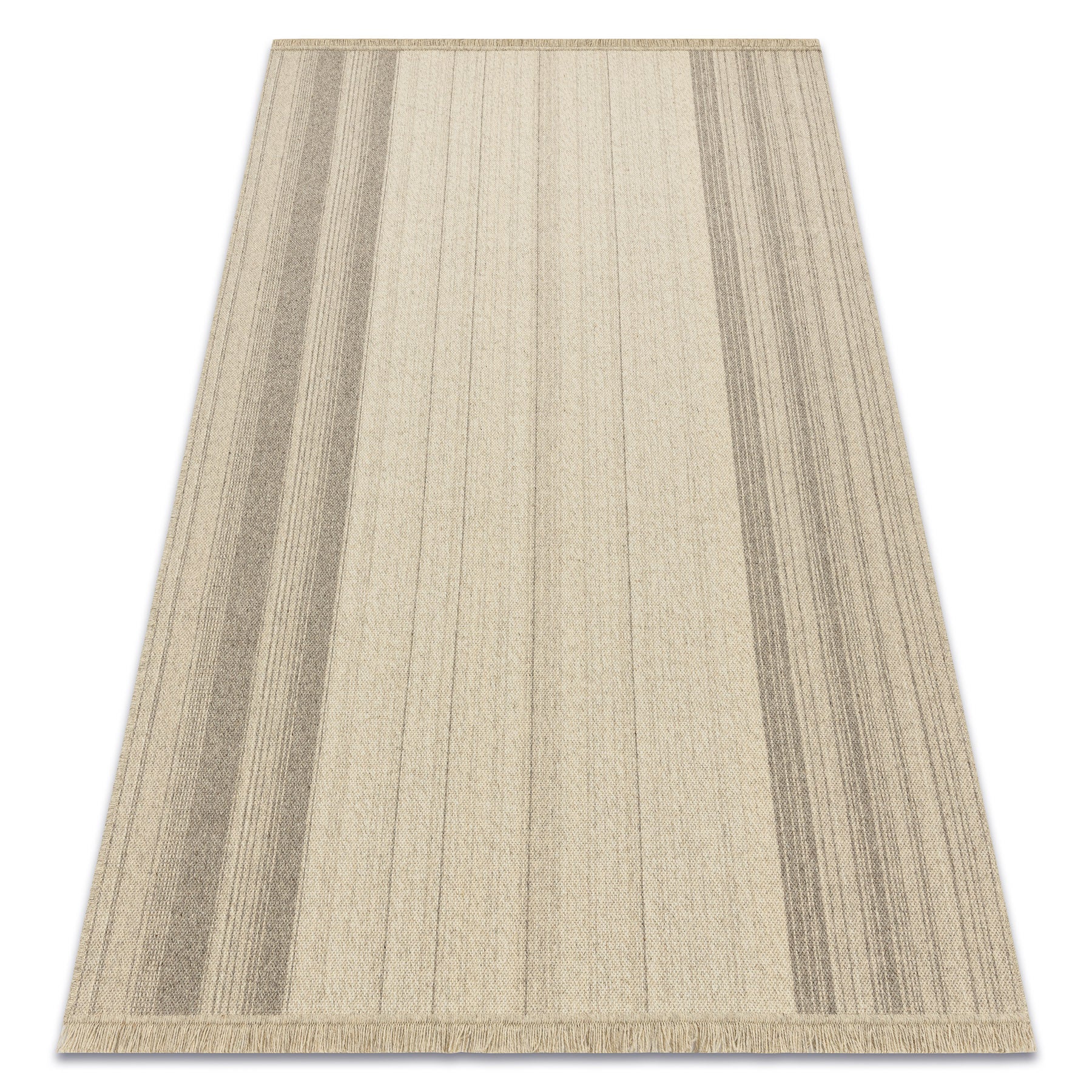 Dywan wełniany VILLA 7796/72800 Paski SIZAL, płaskotkany beż 200x300 cm