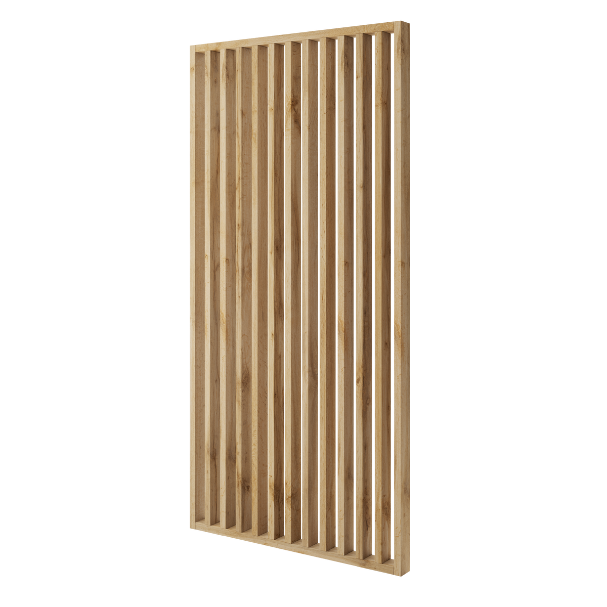 ŚCIANKA Z LAMELI - GOTOWY ZESTAW - DĄB WOTAN - LAMELE3D - 275 cm - Standardowe