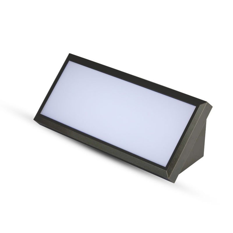Kątowa lampa ścienna LED 12W Kolor czarny 6500K IP65