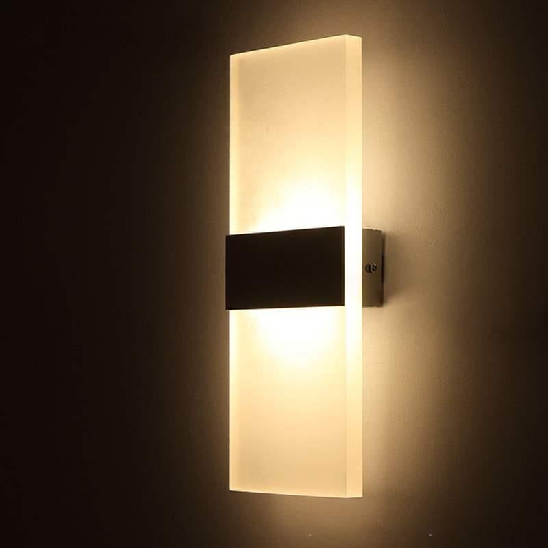 Kinkiet LED, lampka nocna, kinkiet wewnętrzny, nowoczesne lampy dekoracyjne, ciepłe światło 3000 K