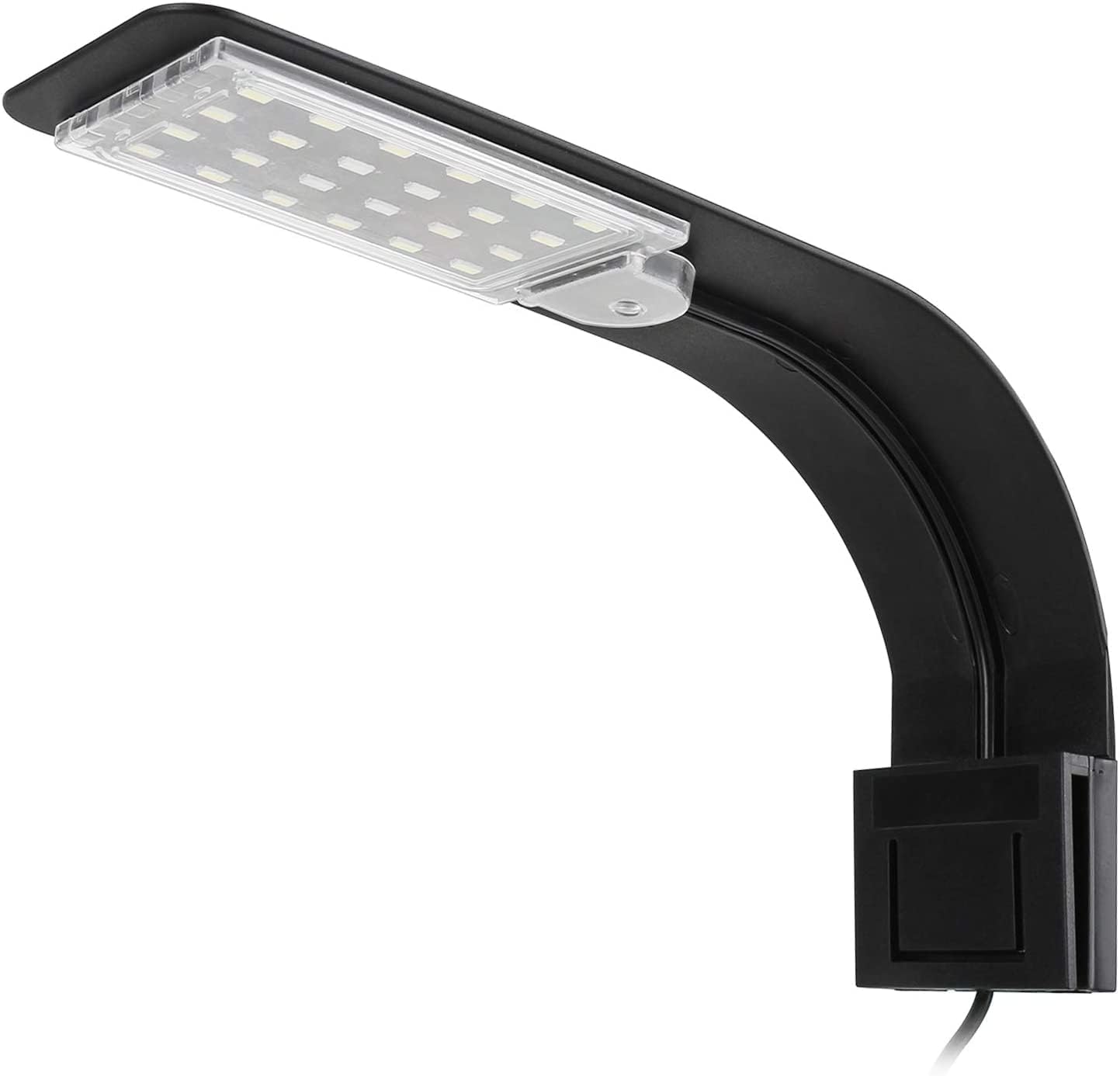 Ultracienka lampa akwariowa LED 24 LED – biała i niebieska, do ryb i roślin – mocowana na klipsie, niskie zużycie energii