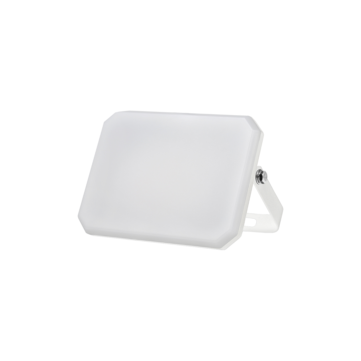 Biały reflektor LED zewnętrzny 230V 20W 4000K mleczny klosz 2000lm 112x80x25,5 mm