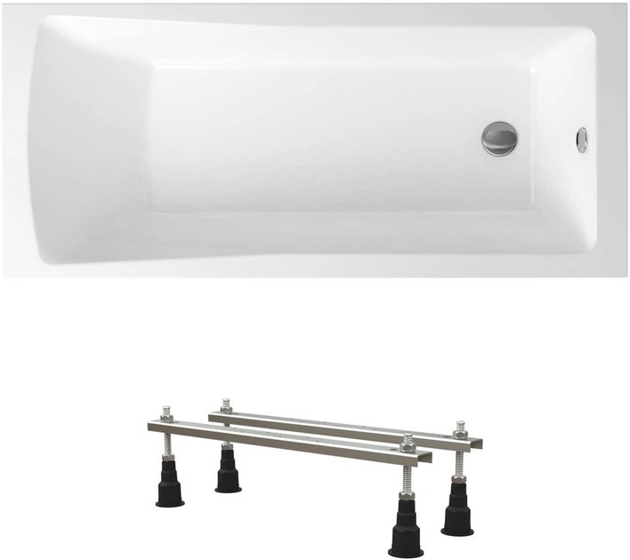Wanna akrylowa Helmken Aurora 180x80 z akrylu lanego ze wzmocnionym korpusem + Nóżki / 35010080Z
