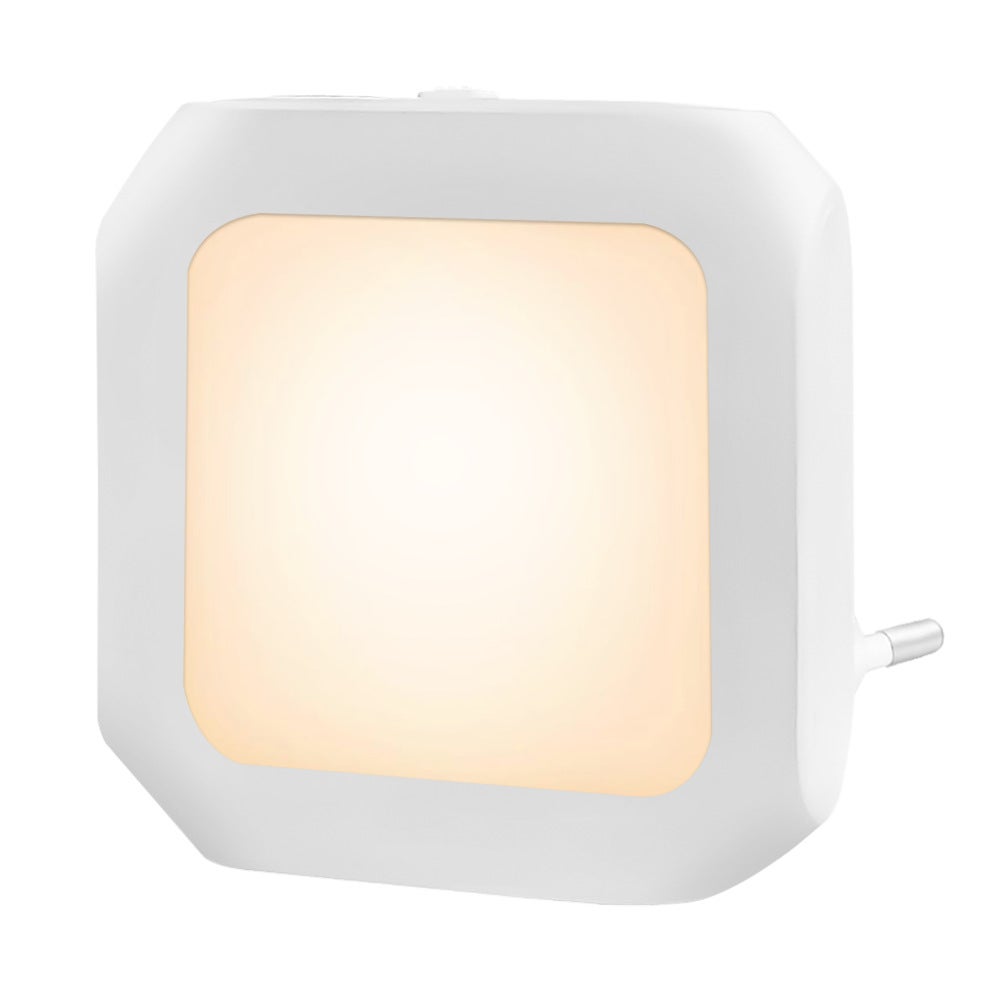 Lampka nocna z detektorem światła (0,6 W), włącza się automatycznie o zmroku, regulowana temperatura barwowa (2700-3200 K).