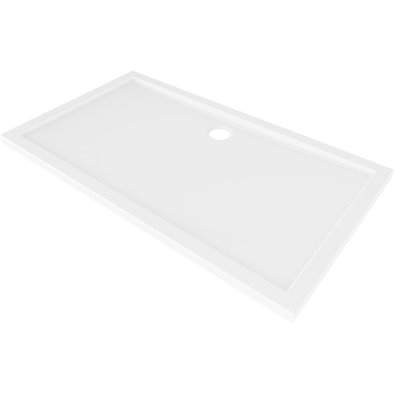 Mexen Flow brodzik prostokątny slim 160 x 75 cm, biały połysk - 46R107516