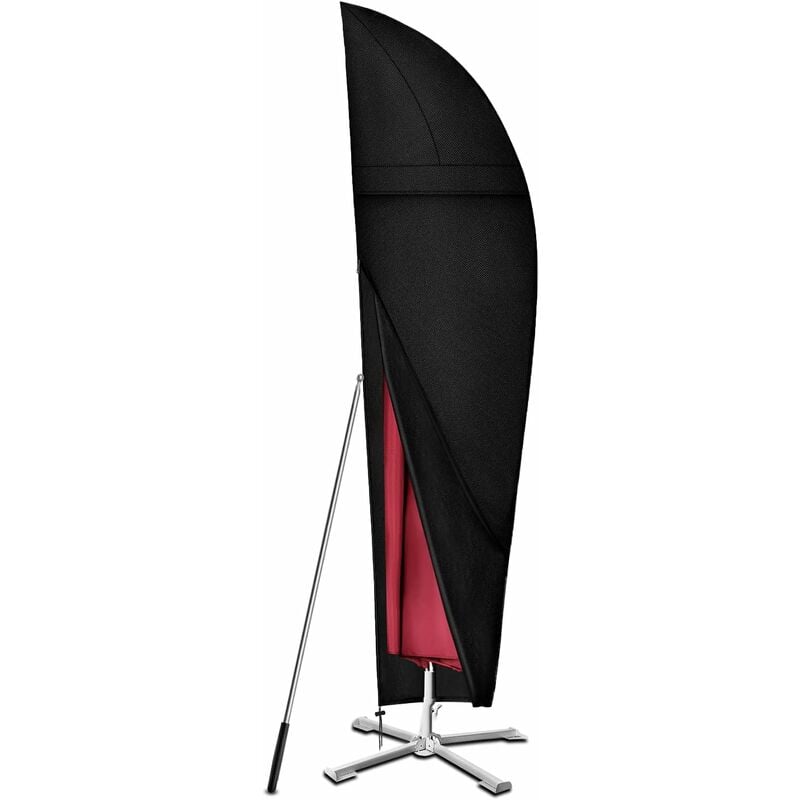Pokrowiec na parasol przesuwany od 3m do 4m, wytrzymała tkanina Oxford 420D, wodoodporny, anty-UV Pokrowiec ochronny na parasol przesuwany (280x30/81/