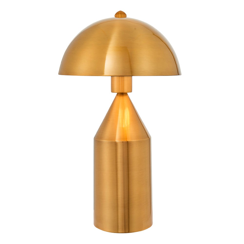 Lampa stołowa dekoracyjna antyczna mosiężna grzybek 1xE27 60W NOVA Endon