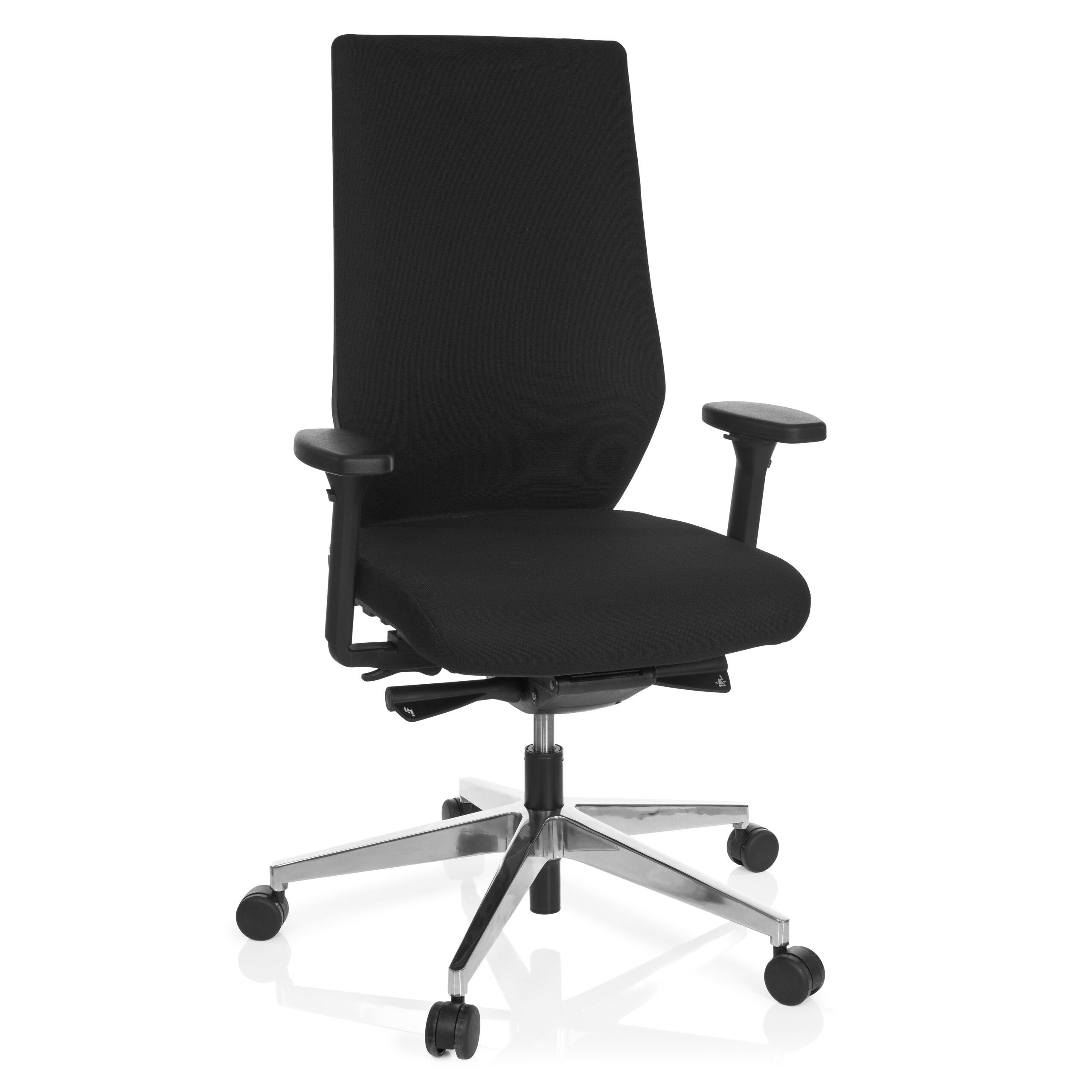 Krzesło biurowe / krzesło obrotowe PRO-TEC 700 tkanina czarna hjh OFFICE