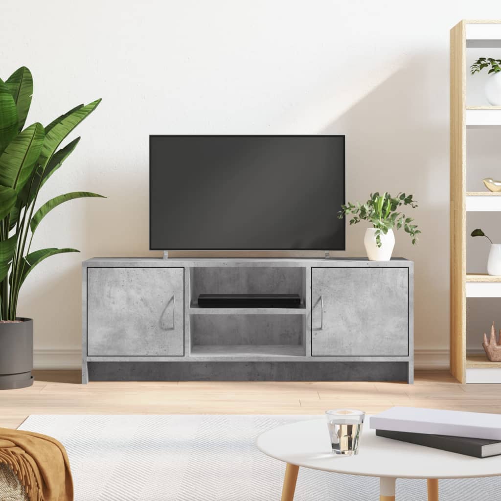 Meuble TV VidaXL 102x30x37,5 cm z drewna inżynieryjnego szary