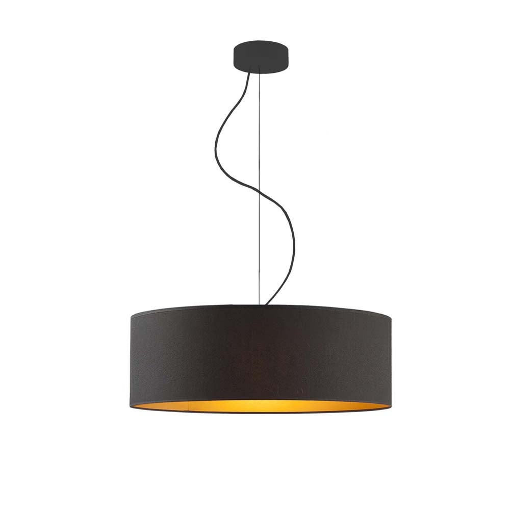 Lampa sufitowa żyrandol lampa wisząca z abażurem walec 50 cm BLUES