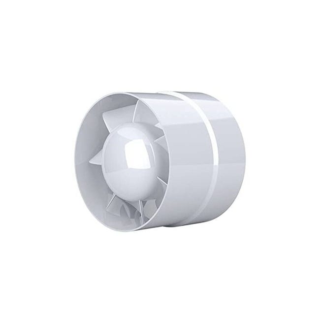 Energooszczędny wentylator wyciągowy 100 mm, 12 W/130 m³, kanałowy osiowy: do łazienki, kuchni, piwnicy