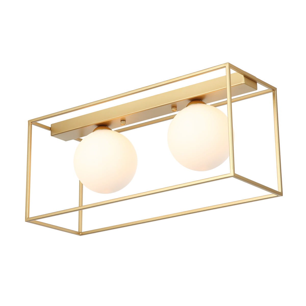 Lampa sufitowa MEDIAMO złoto-biała 2xG9x25W metal wym:20x46,4x16cm IP20 Italux