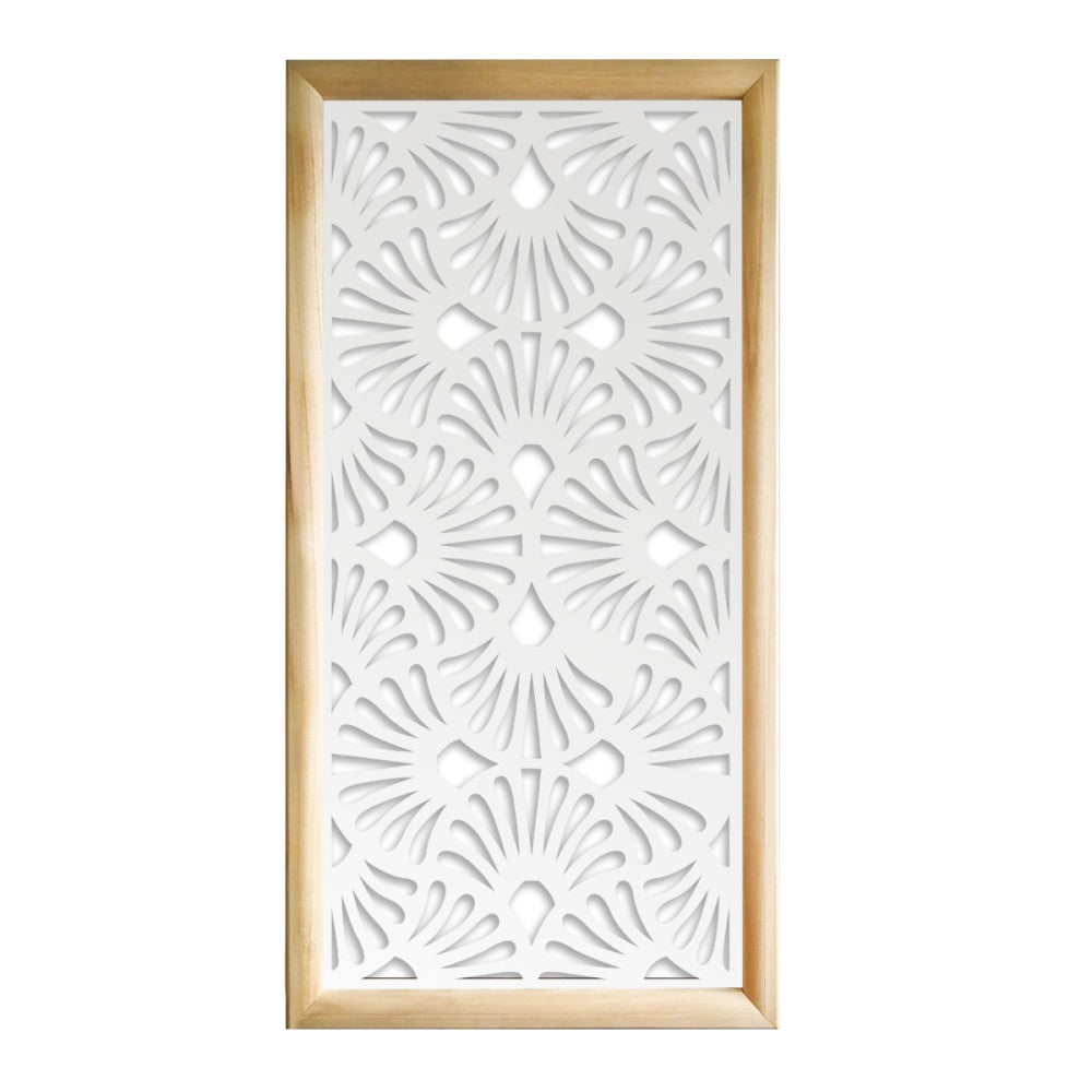 EVENTAILS - Prostokątne moduły dekoracyjne z drewna i PCV - Rozmiar 73x148 cm - Grubość 64 mm - Kolor wewnętrzny BIAŁY