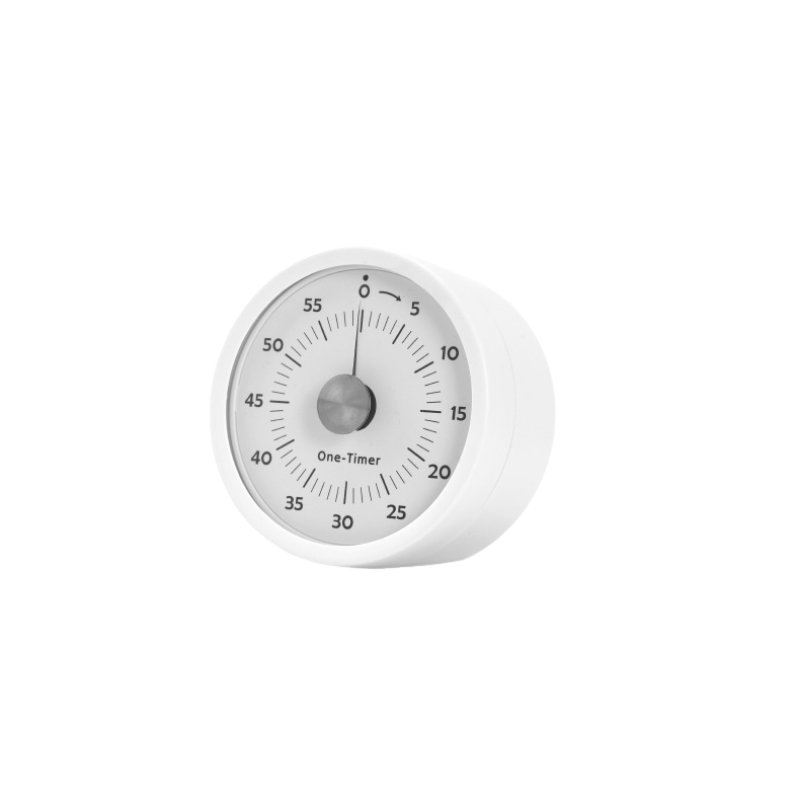 Cichy timer dla uczniów, zarządzanie czasem dla dzieci, budzik, zegar z przekładnią (baterie w zestawie), biały