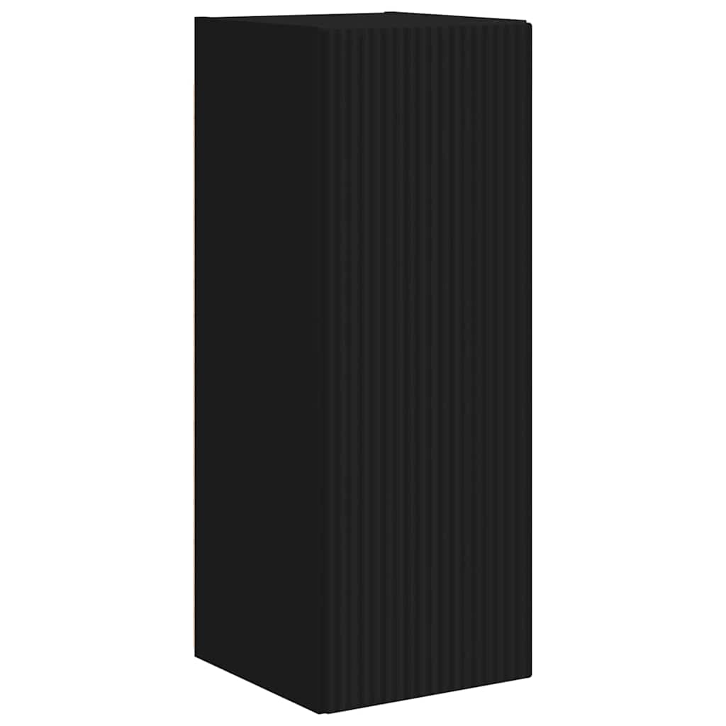 Szafka pod telewizor 30 x 31 x 80 cm Czarny Drewno inżynieryjne
