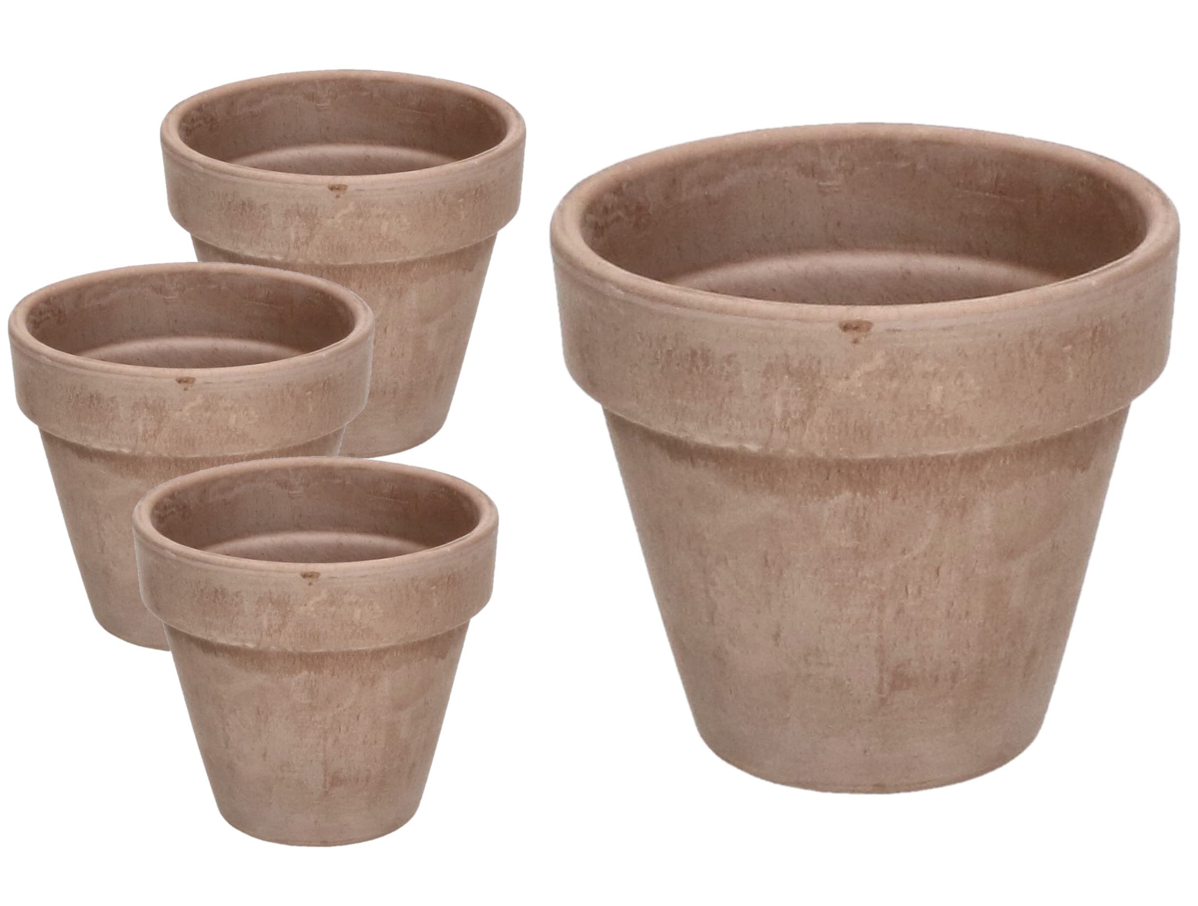 4x doniczka gliniana 11 donica ceramiczna terakota - KOTARBAU