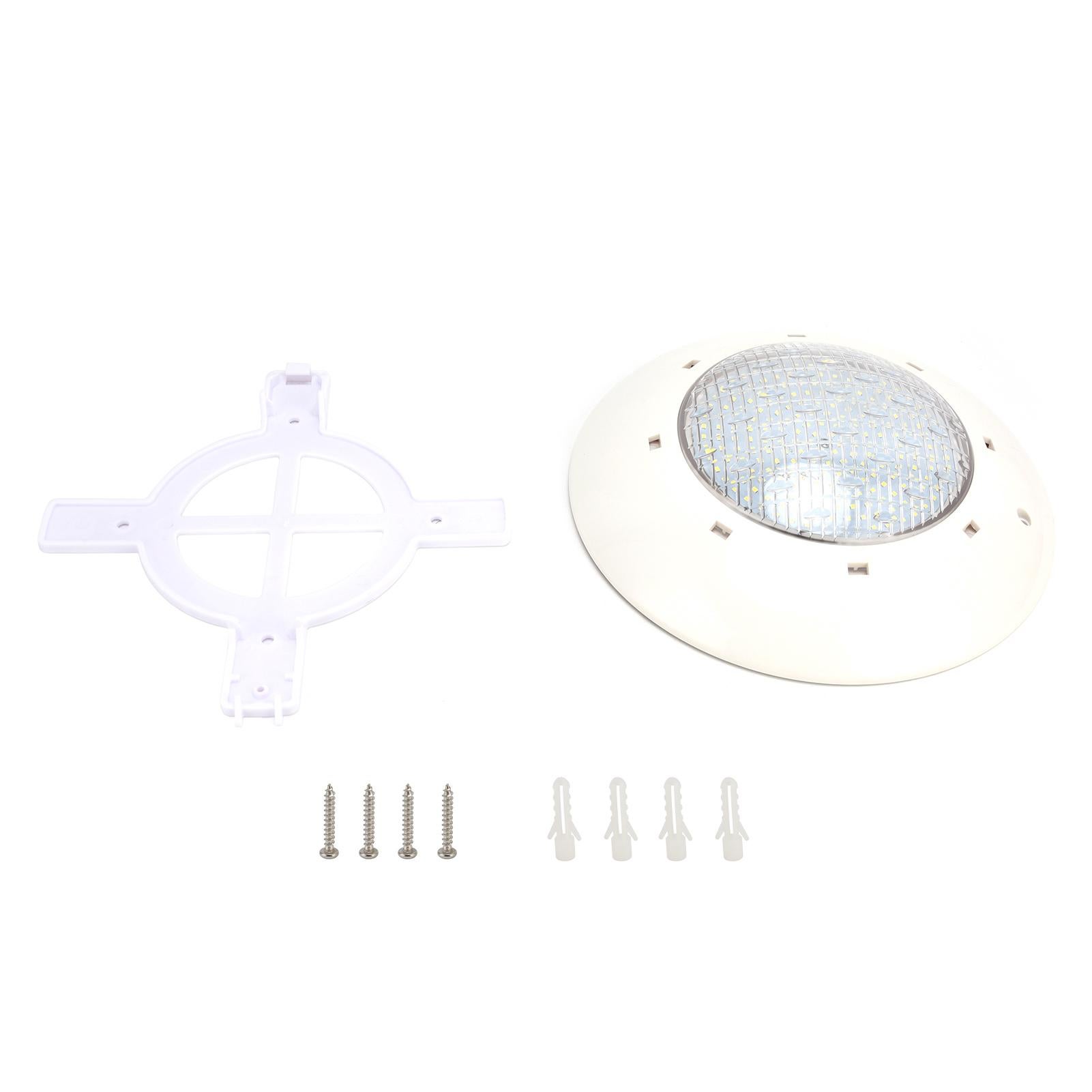 Lampa basenowa z tworzywa sztucznego IP68, wodoodporna, SMD2835 LED oświetlenie podwodne AC12V, światło białe 35W 3500LM