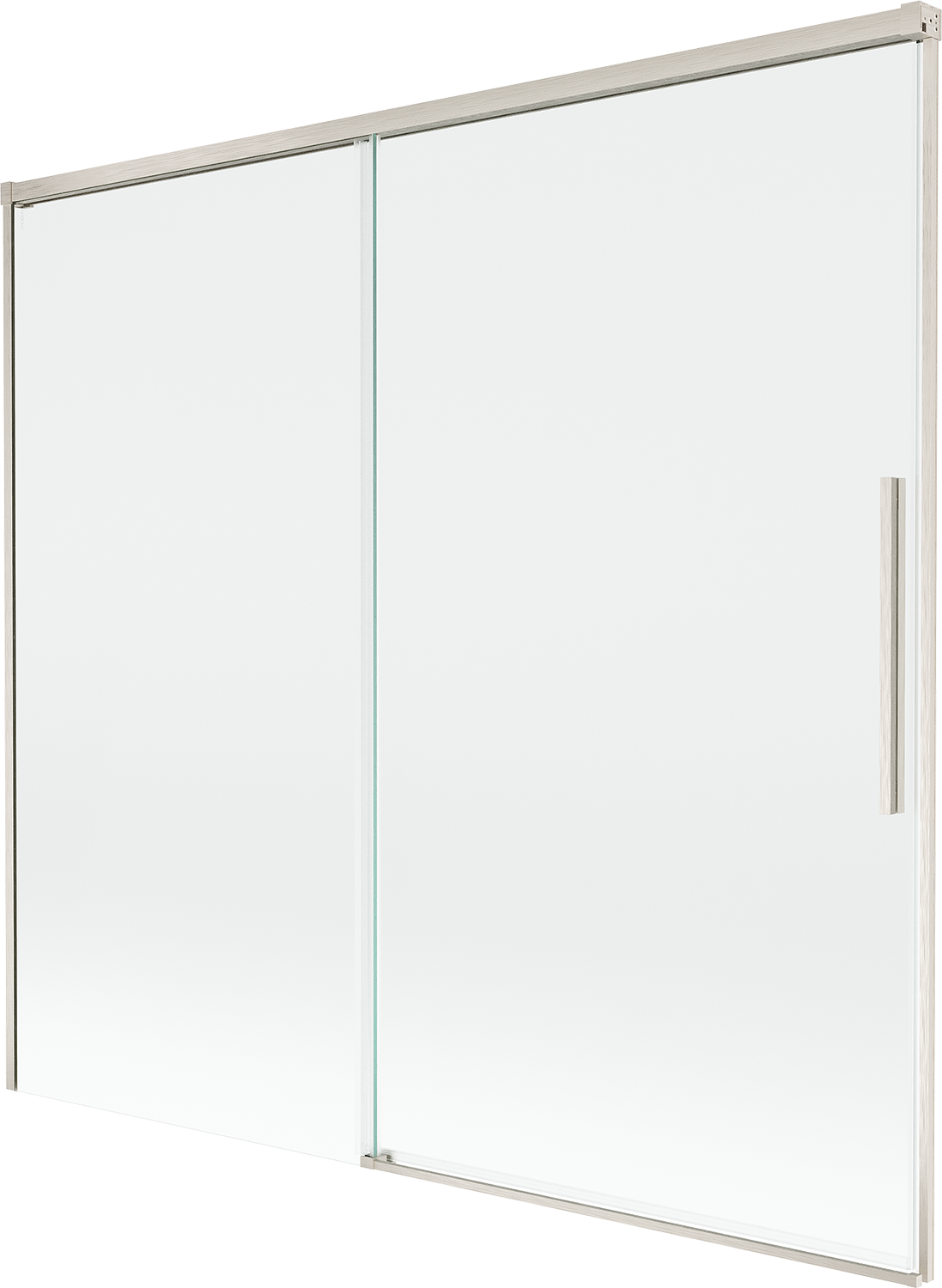 Mexen Rox parawan nawannowy 2-skrzydłowy rozsuwany 170 x 150 cm, transparent, nikiel szczotkowany - 8C9-170-001-97-00