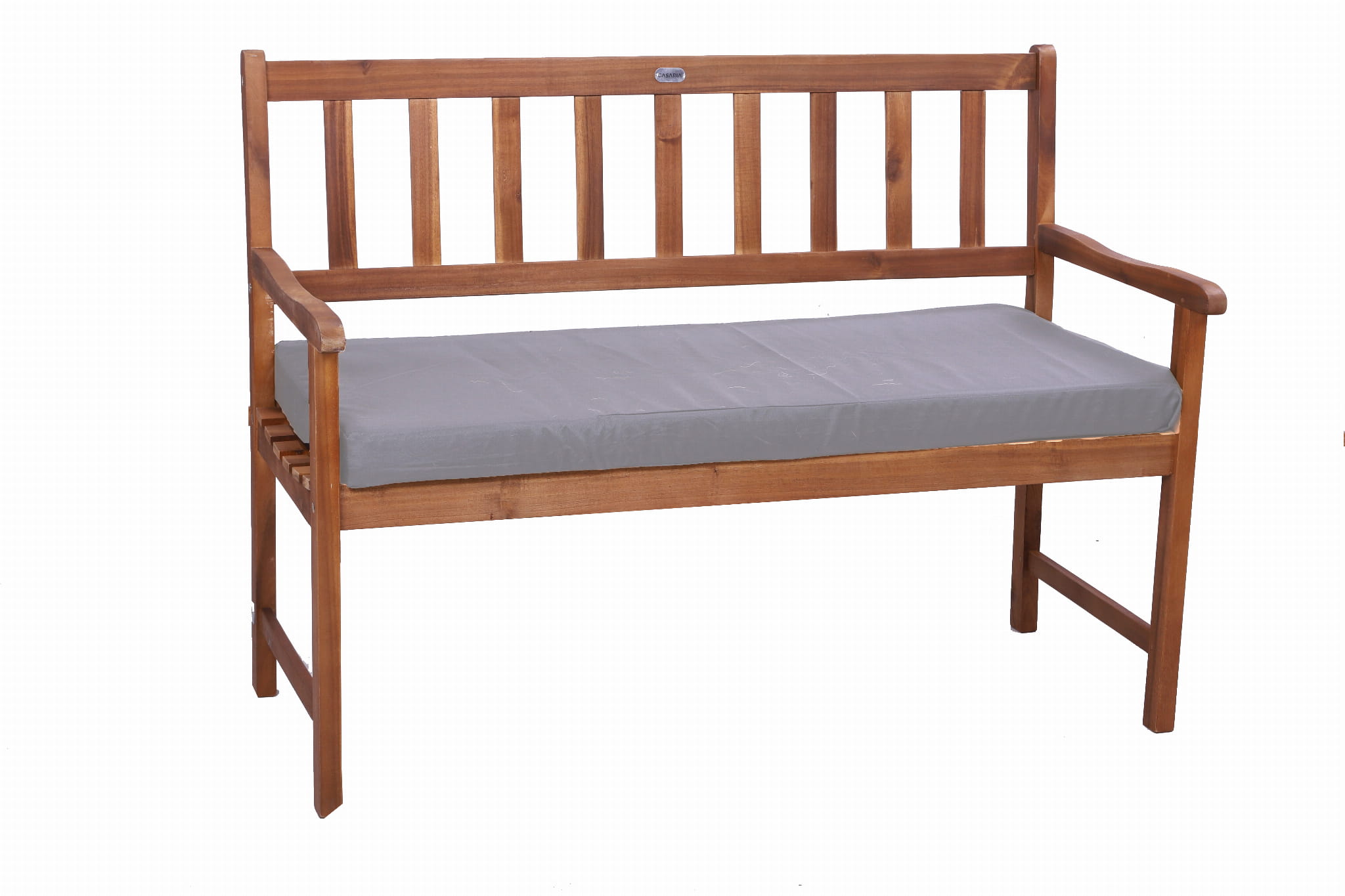 Poduszka ogrodowa na ławkę 160x60x7cm poduszka na meble ogrodowe jasna szara, poduszka na balkon taras, poducha ogrodowa na ławkę